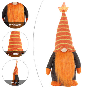 Fall Thanksgiving Gnome Mr and Mrs Plush Elf Doll Gnome Elf Scandinavian Autumn Tomte Home Decor for Housewarming Thanksgiving Day Gift Table Ornament